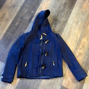 Elevenses navy wool blend coat size 10